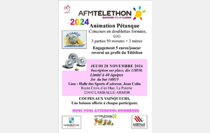 CONCOURS AU PROFIT DU TELETHON