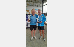 Champions 2026 doublettes vétérans CD22, Loïc Guillaume et Rémy Troussard de la Pétanque Lamballaise