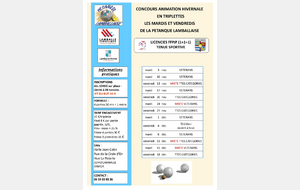 LES MARDIS ET VENDREDI DE LA PETANQUE LAMBALLAISE