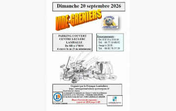 VIDE GRENIERS PETANQUE LAMBALLAISE , DIMANCHE 20 SEPTEMBRE 2026
