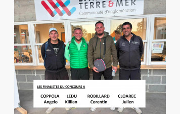 Concours doublettes seniors AB le 05 sept 2026
