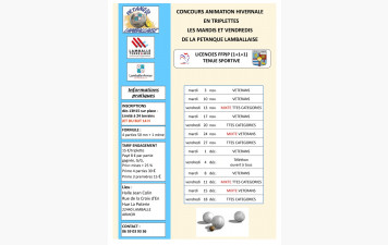LES MARDIS ET VENDREDI DE LA PETANQUE LAMBALLAISE