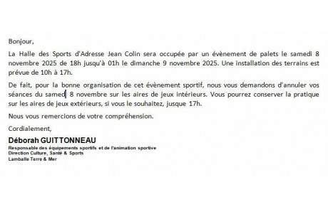 PLANNING HALLE JEAN COLIN
