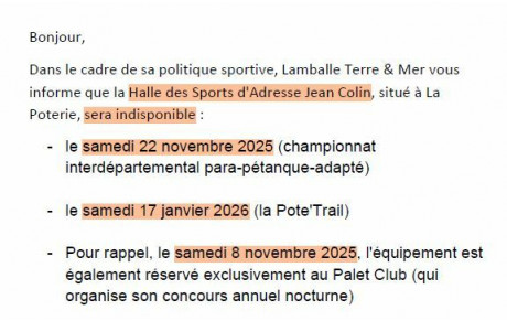 PLANNING HALLE JEAN COLIN