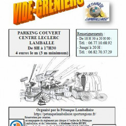 VIDE GRENIERS PETANQUE LAMBALLAISE , DIMANCHE 20 SEPTEMBRE 2026