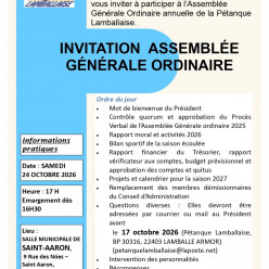 ASSEMBLEE GENERALE 2026
